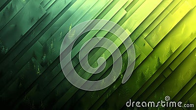 Diagonal lines in green, suggesting dynamism. Stock Photo