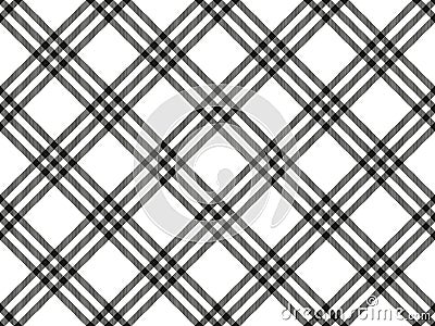 Diagonal lines gride seamless texture, vector pattern background. Tartan scottish texture Stock Photo
