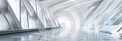 Diagonal lines intersecting and forming sharp angles evoking a sense of speed and direction Stock Photo