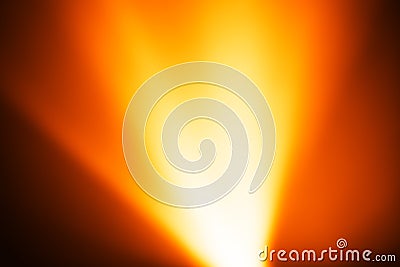 Diagonal orange light leak bokeh background Stock Photo