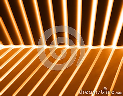 Diagonal orange light and shadow panels background Stock Photo