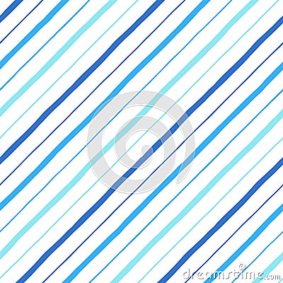Diagonal parallel hand drawn stripes seamless pattern Vector Illustration