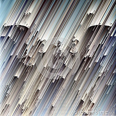 diagonal stripes in melting wax style blue and grey Stock Photo