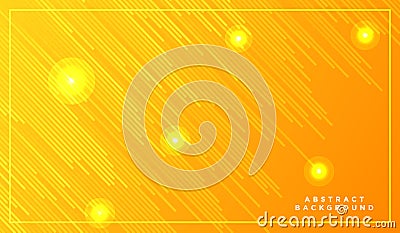 Diagonal stripes vector lines falling with shadow and glowing light illustration. Space and stars on yellow background. Beautiful Cartoon Illustration