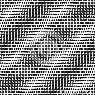 Diagonal waves. Seamless vector pattern. Raster halftone imitation. Vector Illustration