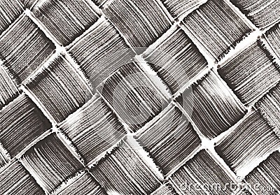 Diagonal woven pattern hand painted Stock Photo