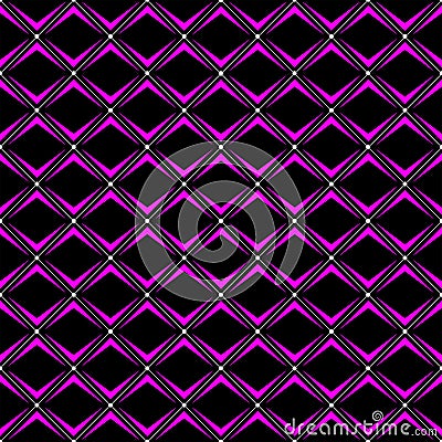 Diagonals seamless designer pattern in three colour Vector Illustration