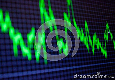 Diagram. Abstract graph. Waveform Stock Photo