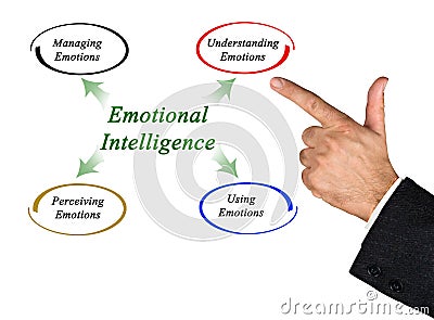 Diagram of emotional intelligence Stock Photo