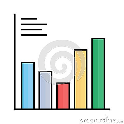 Diagram fill vector icon which can easily modify or edit Vector Illustration