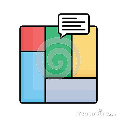 Diagram fill vector icon which can easily modify or edit Vector Illustration
