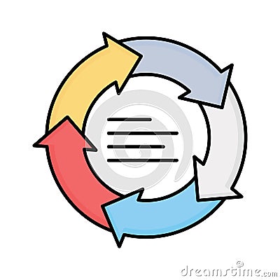 Diagram fill vector icon which can easily modify or edit Vector Illustration