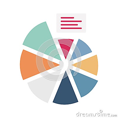 Diagram flat vector icon which can easily modify or edit Vector Illustration