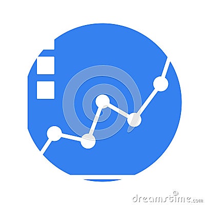 Diagram glyph background vector icon which can easily modify or edit Vector Illustration