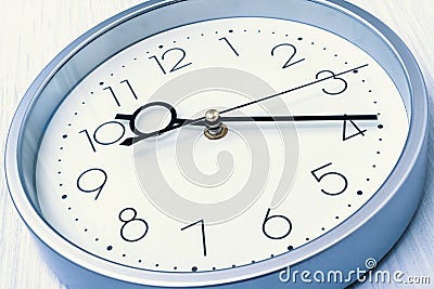 Dial wall clock in a classic style Stock Photo