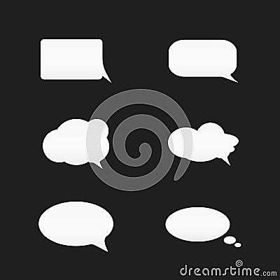 Dialog box set Vector Illustration