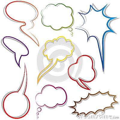 Dialog cloud Vector Illustration
