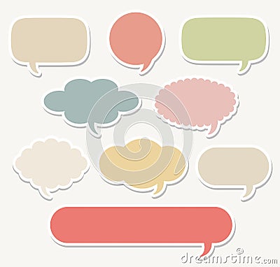 Dialog clouds. illustration Vector Illustration