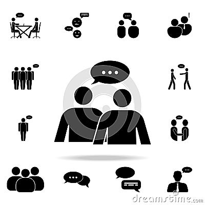 dialogue of people icon. Detailed set of conversation icons. Premium graphic design. One of the collection icons for websites, web Stock Photo