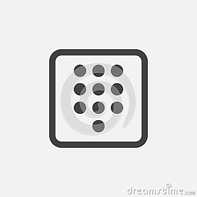 Dialpad icon Vector illustration isolated on white . Vector Illustration