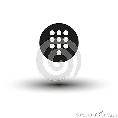 Dialpad, numeric keypad icon. Vector illustration. Eps 10. Vector Illustration