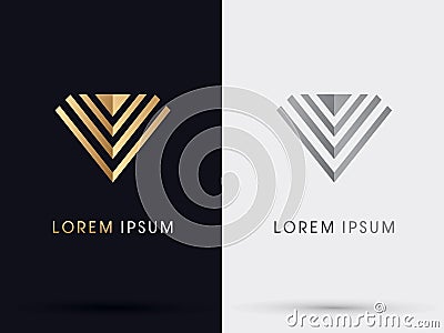 Diamond abstract symbol Vector Illustration