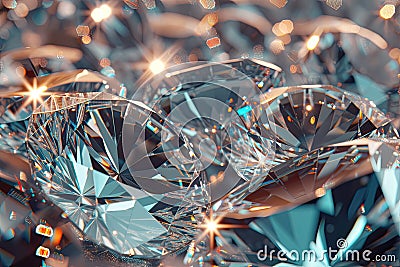 diamond background diamond or crystal shapes background Stock Photo