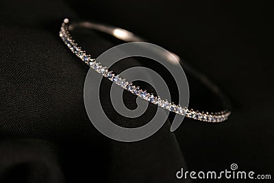 Diamond Bracelet Stock Photo