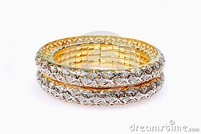 Diamond bracelets Stock Photo