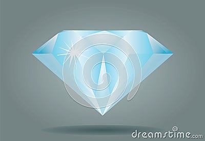 Diamond Flat Vector Illustration