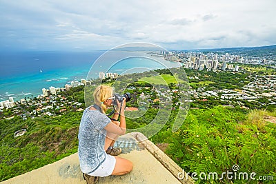 Diamond Head Travel photographer Stock Photo