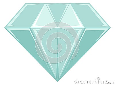 Diamond icon. Precious crystal. Gemstone color symbol Vector Illustration