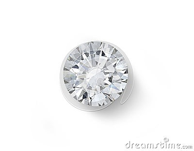 Diamond isolated on white background Stock Photo