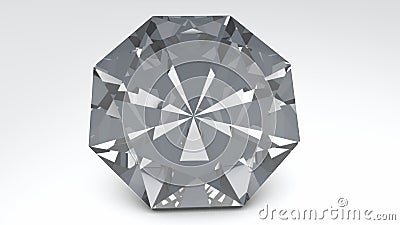 Diamond isolated on white Stock Photo