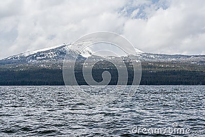 Diamond Lake recreational area in Oregon USA Stock Photo