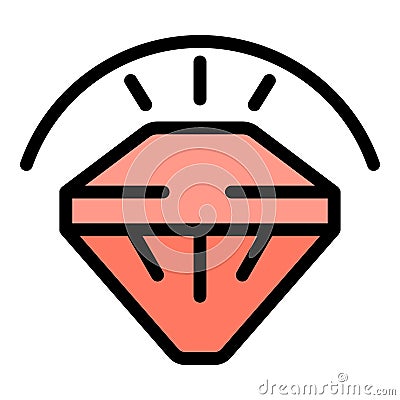 Diamond manager icon vector flat Vector Illustration