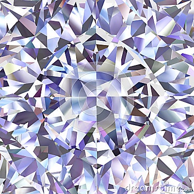 Diamond pattern of colored brilliant triangles Stock Photo