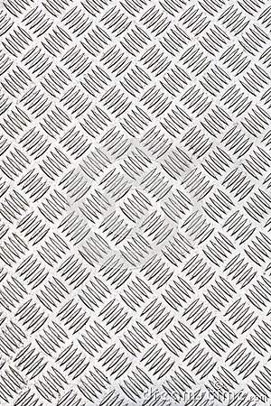 Diamond plate or checker plate sheet Stock Photo