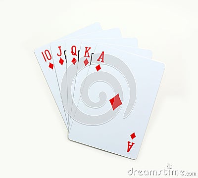 Diamond Playing cards poker Stock Photo