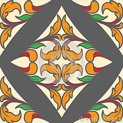 Diamond poker as card pattern Vector Illustration