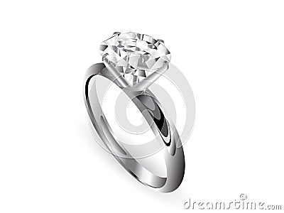 Diamond ring Vector Illustration