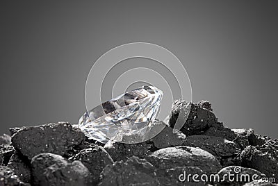 Diamond in the rough Stock Photo