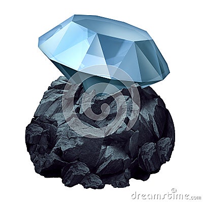 Diamond In The Rough Stock Photo