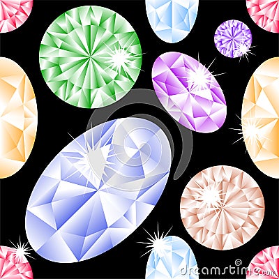 Diamond seamless pattern Vector Illustration