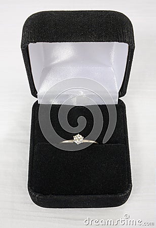 Diamond Solitaire Stock Photo