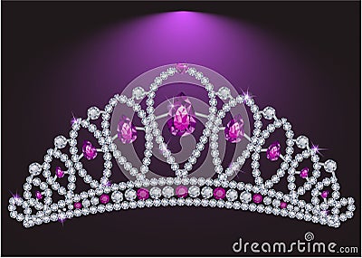 Diamond tiara Vector Illustration