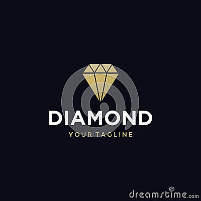 Diamond vector logo graphic luxury Vector Illustration