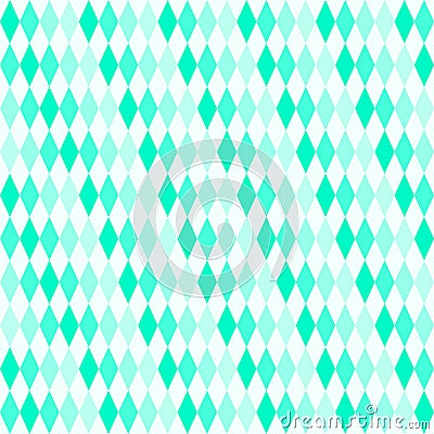 Diamonds in 4 different shades of turquoise Vector Illustration