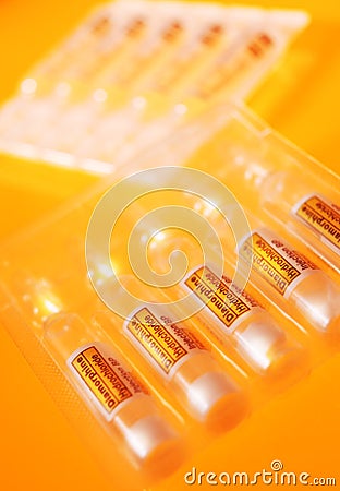 DIAMORPHINE HYDROCHLORIDE AMPULES FOR INJECTION Editorial Stock Photo