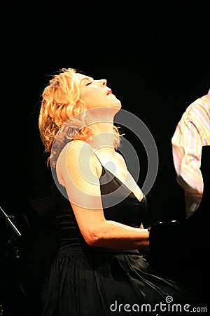 Diana Krall live performance Editorial Stock Photo